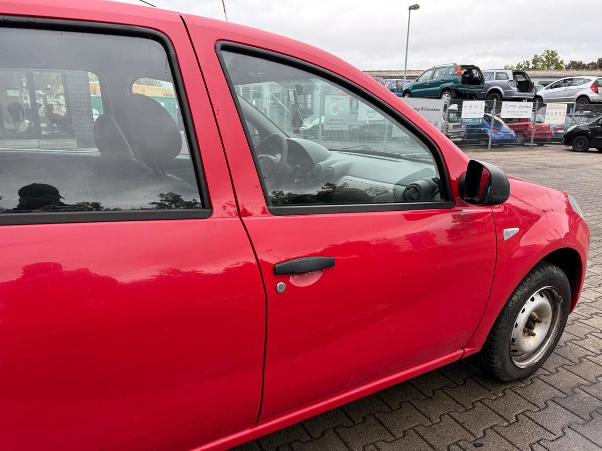 Dacia Sandero SD original Tür vorn rechts OV21D Red Passion Rohbau BJ09